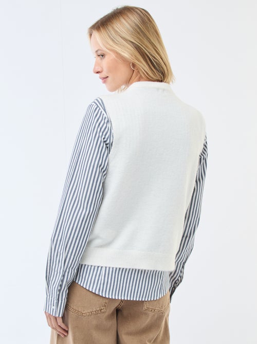 Colete sem mangas liso - Kiabi