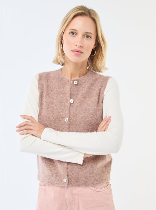 Colete sem mangas liso - Kiabi