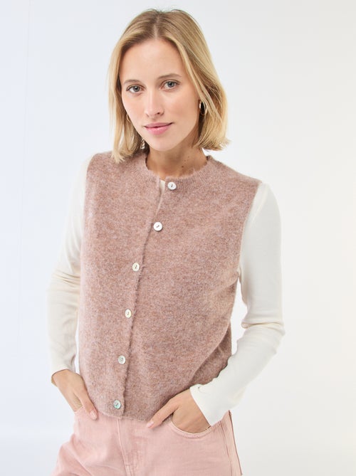 Colete sem mangas liso - Kiabi