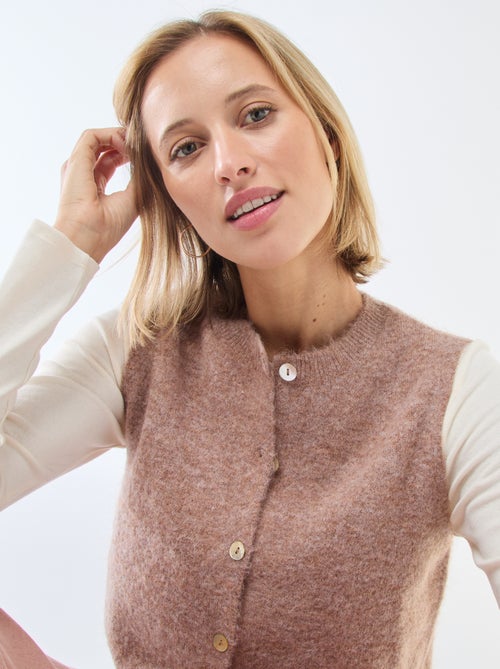 Colete sem mangas liso - Kiabi