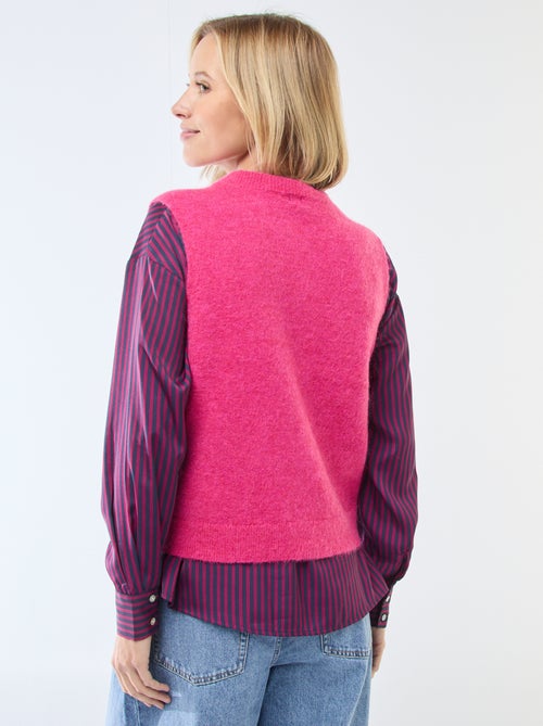 Colete sem mangas liso - Kiabi