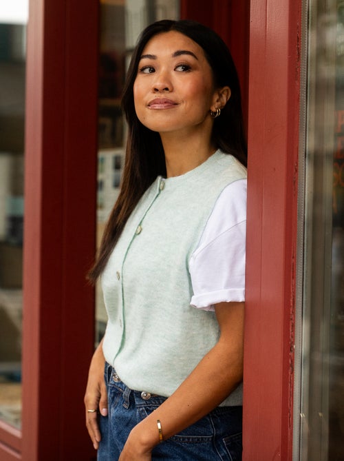 Colete sem mangas liso - Kiabi