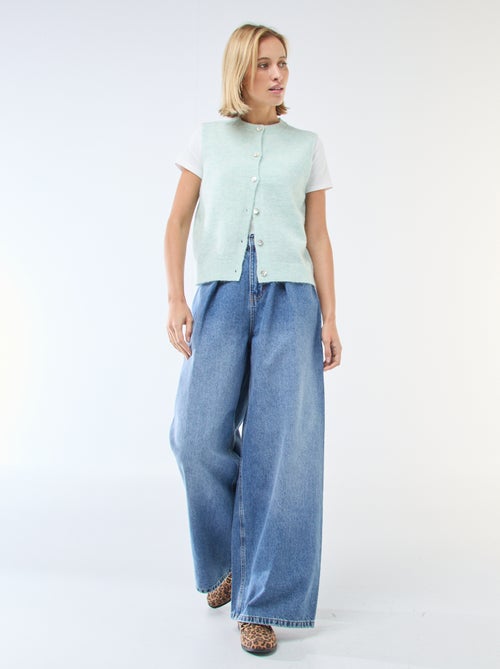 Colete sem mangas liso - Kiabi