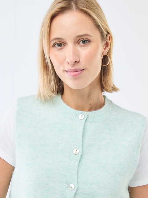 Colete sem mangas liso - Kiabi