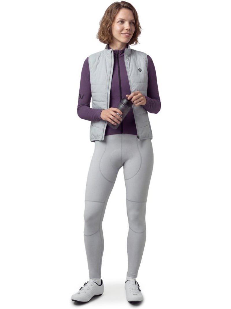 Colete térmico de ciclismo para mulher Branco Cinza - Kiabi