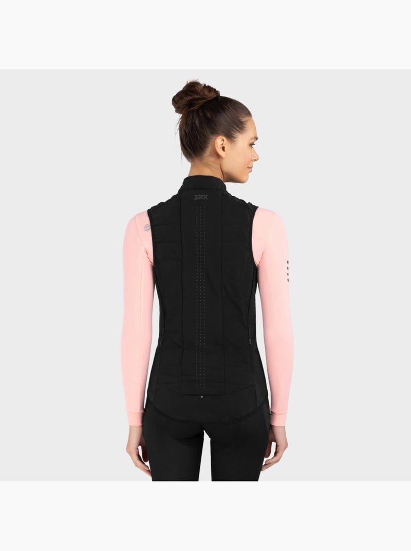 Colete térmico de ciclismo para mulher Preto - Kiabi