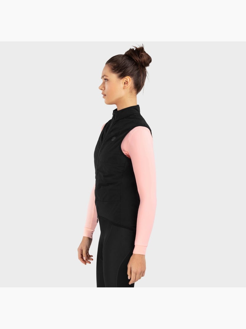 Colete térmico de ciclismo para mulher Preto - Kiabi