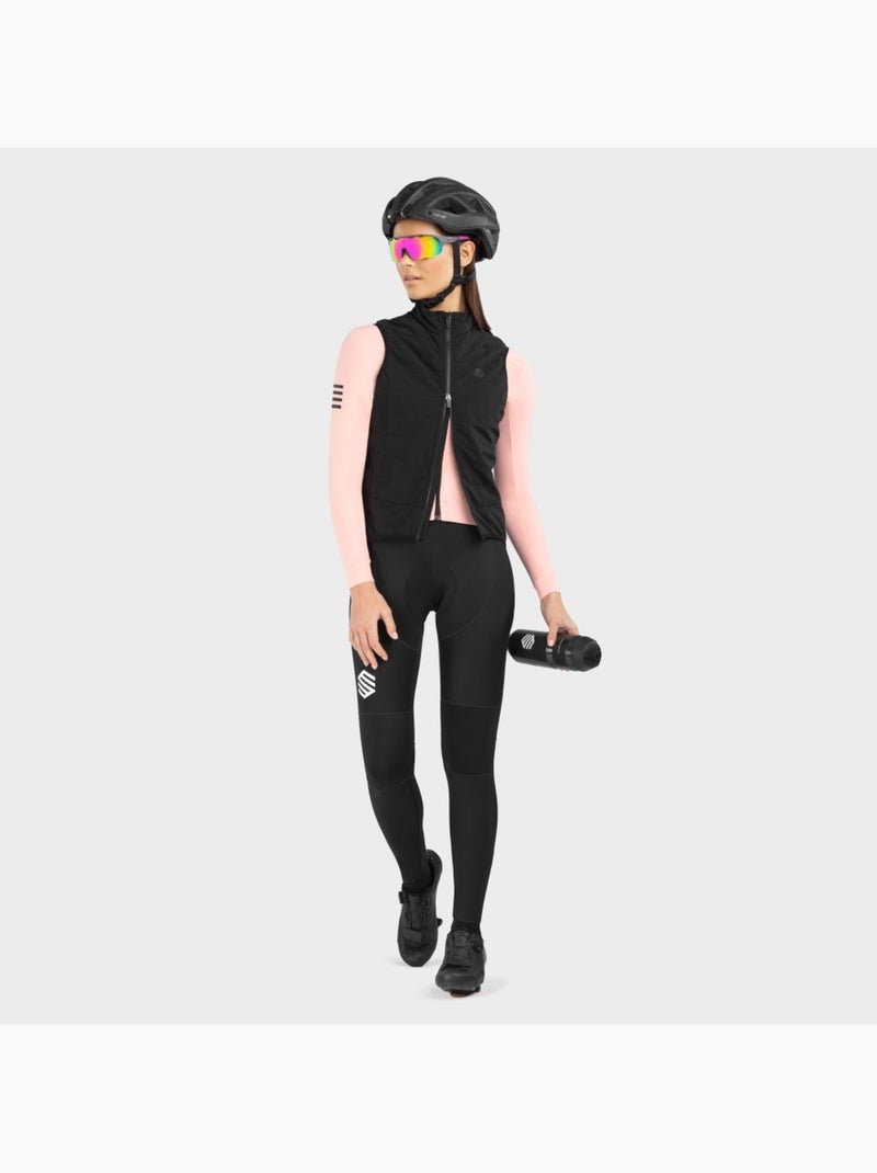 Colete térmico de ciclismo para mulher Preto - Kiabi