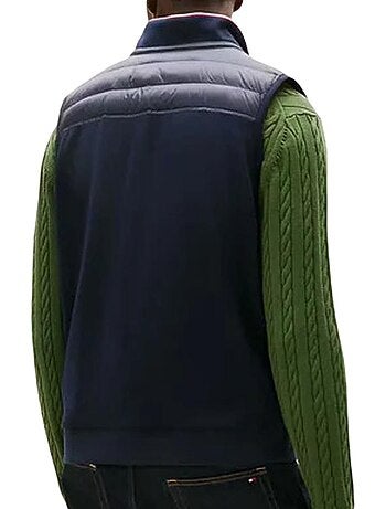 Colete tommy hilfiger para homem mix medias azul-marinho