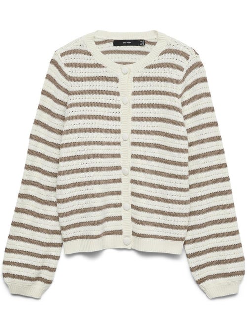 Colete Vero Moda Geous Branco e Azul-Marinho para Mulher - Kiabi