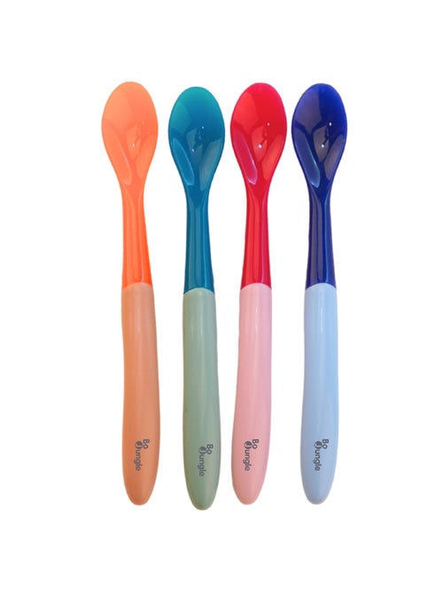 Colheres termossensíveis para bebé em silicone | bo jungle - Kiabi