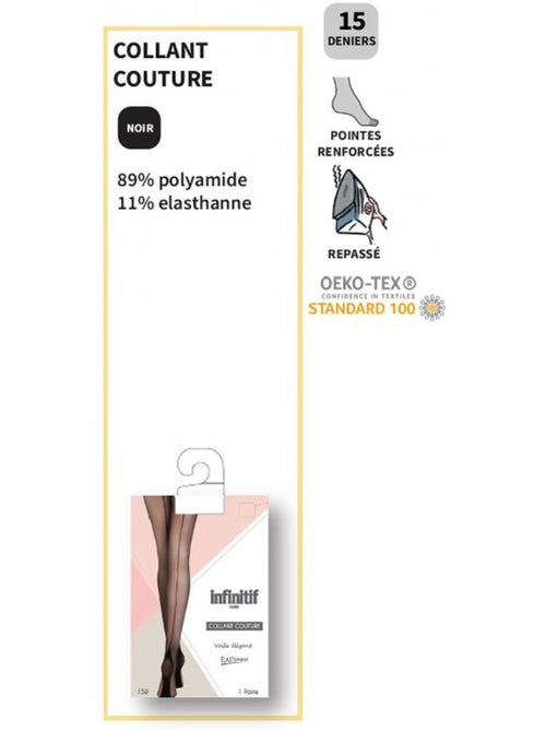 Collant Mulher Conforto e Qualidade INFINITIF - Pack de 3 - Kiabi