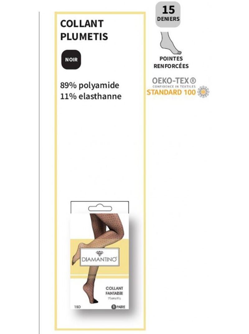 Collant Mulher Conforto e Resistência DIAMANTINO - Pack de 3 Multicolorido - Kiabi