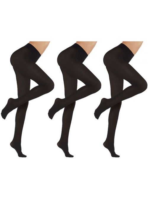 Collant Mulher Conforto e Resistência DIAMANTINO - Pack de 3 - Kiabi