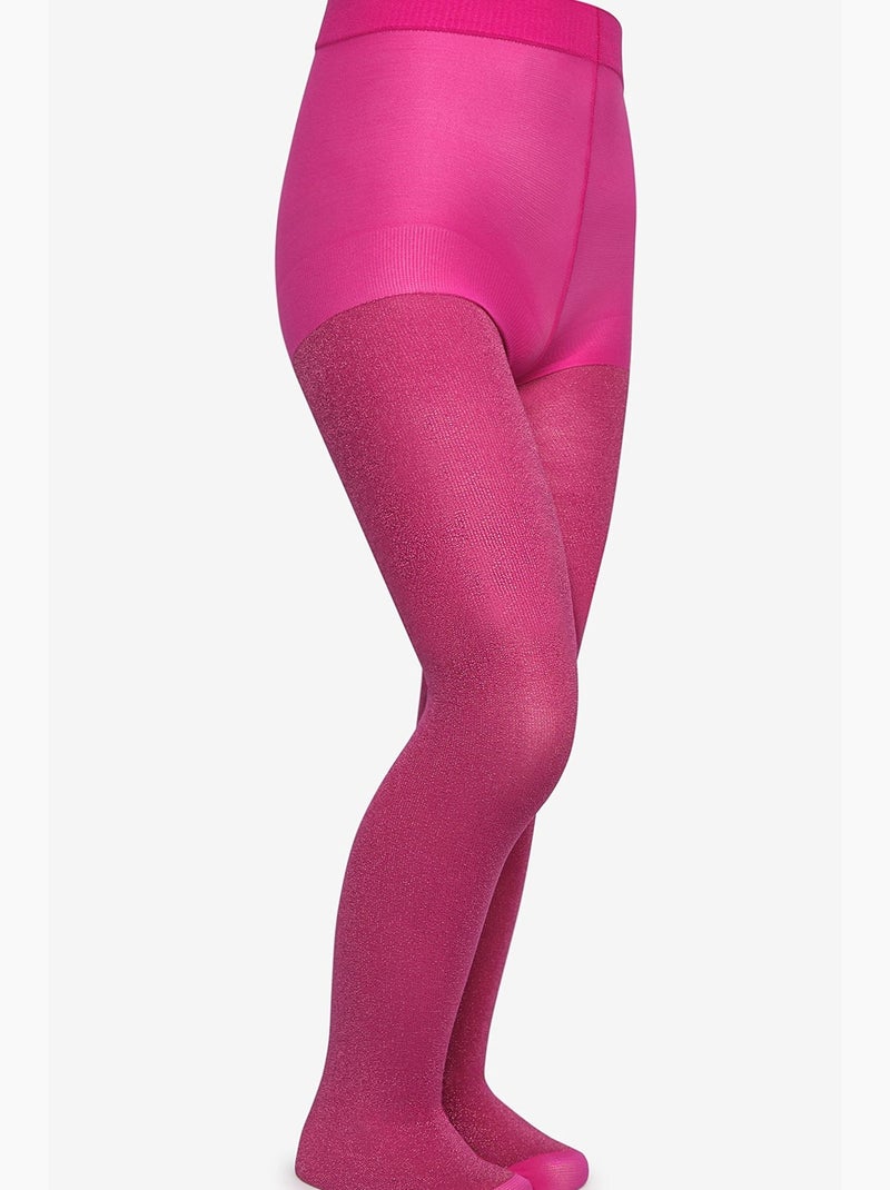Collant pretty diamond menina penti Rosa-fluo/Solinotes - Kiabi