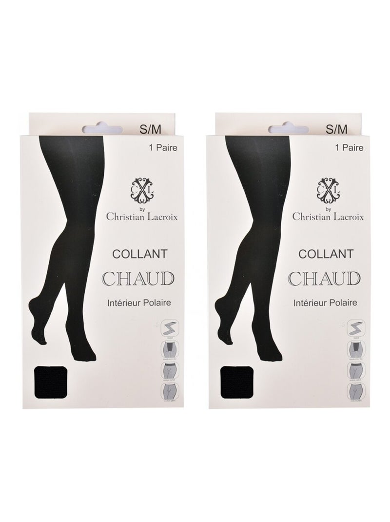 Collant Thermo CXL by CHRISTIAN LACROIX - Pack de 2 Preto - Kiabi