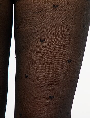 Collants a ponto cheio com corações
