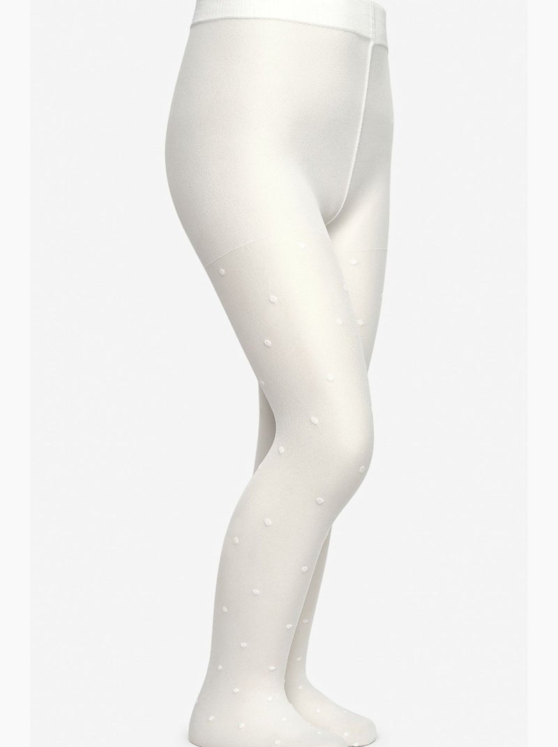 Collants com padrão menina penti Branco - Kiabi