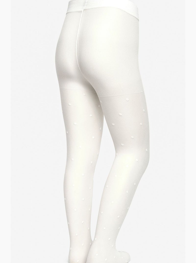 Collants com padrão menina penti Branco - Kiabi