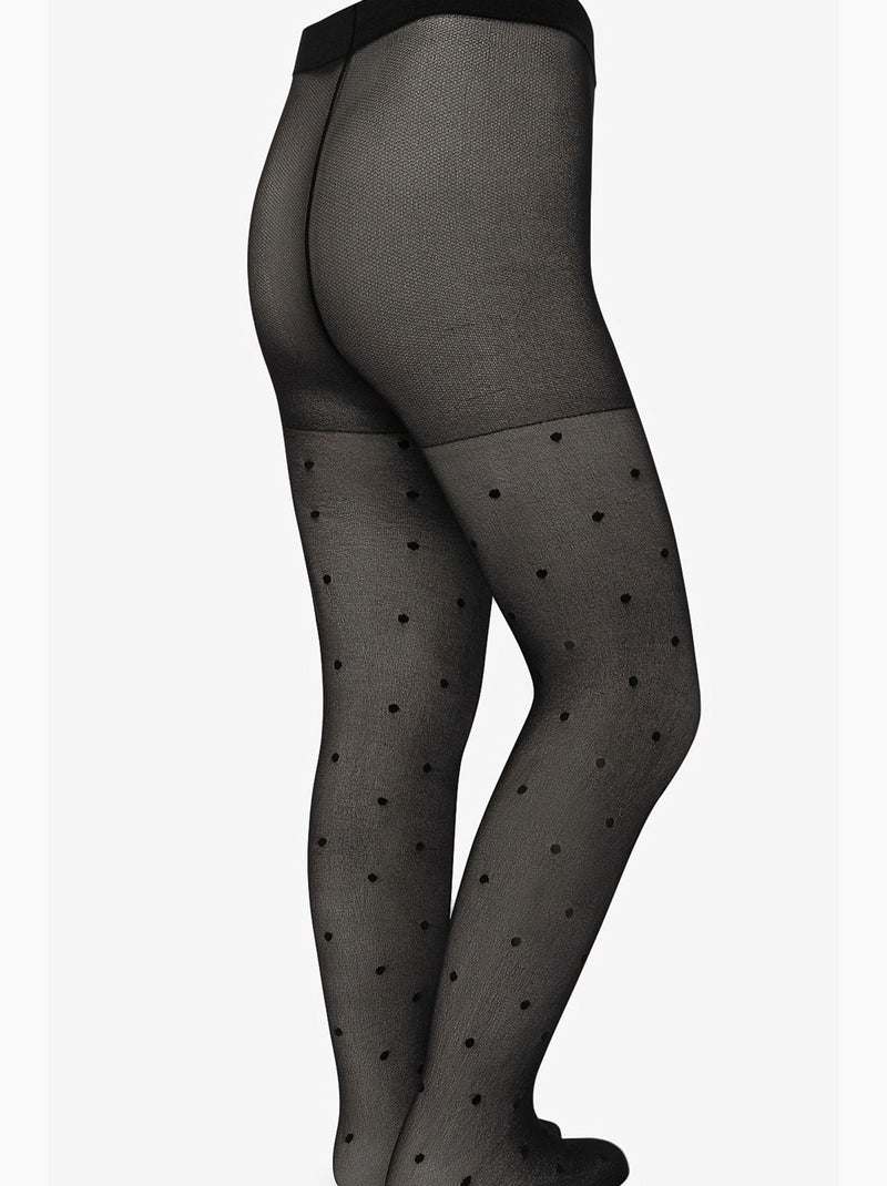 Collants com padrão menina penti Preto - Kiabi
