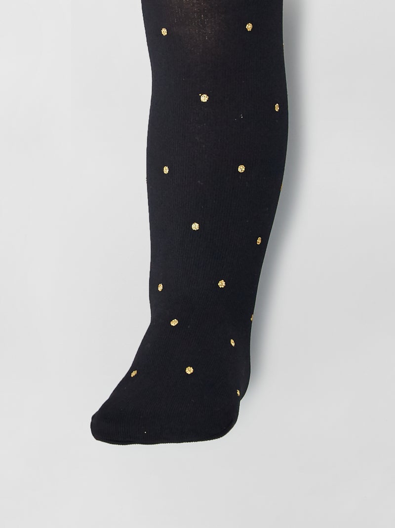 Collants com pontilhado brilhante BRANCO - Kiabi