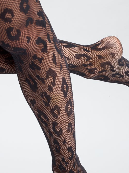 Collants de fantasia em rede com padrão leopardo - Kiabi