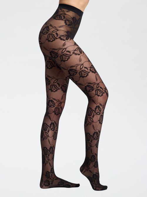 Collants 'Dim' com padrão - Kiabi