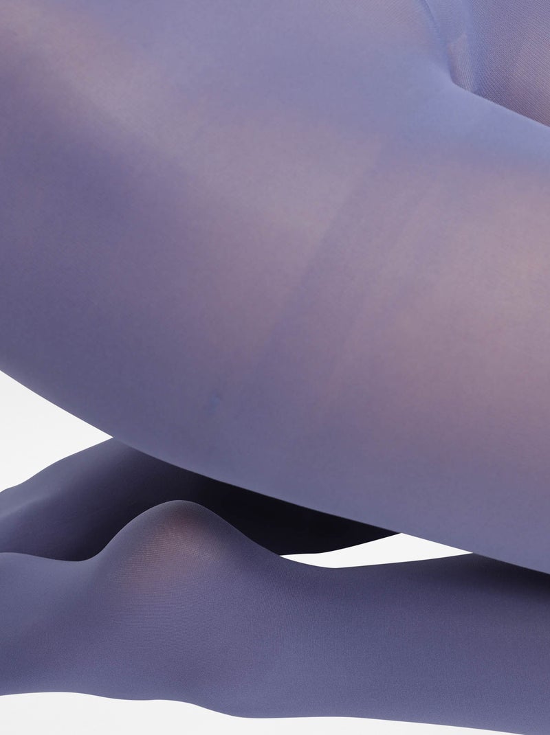 Collants 'Dim' opacos aveludados 50D AZUL - Kiabi