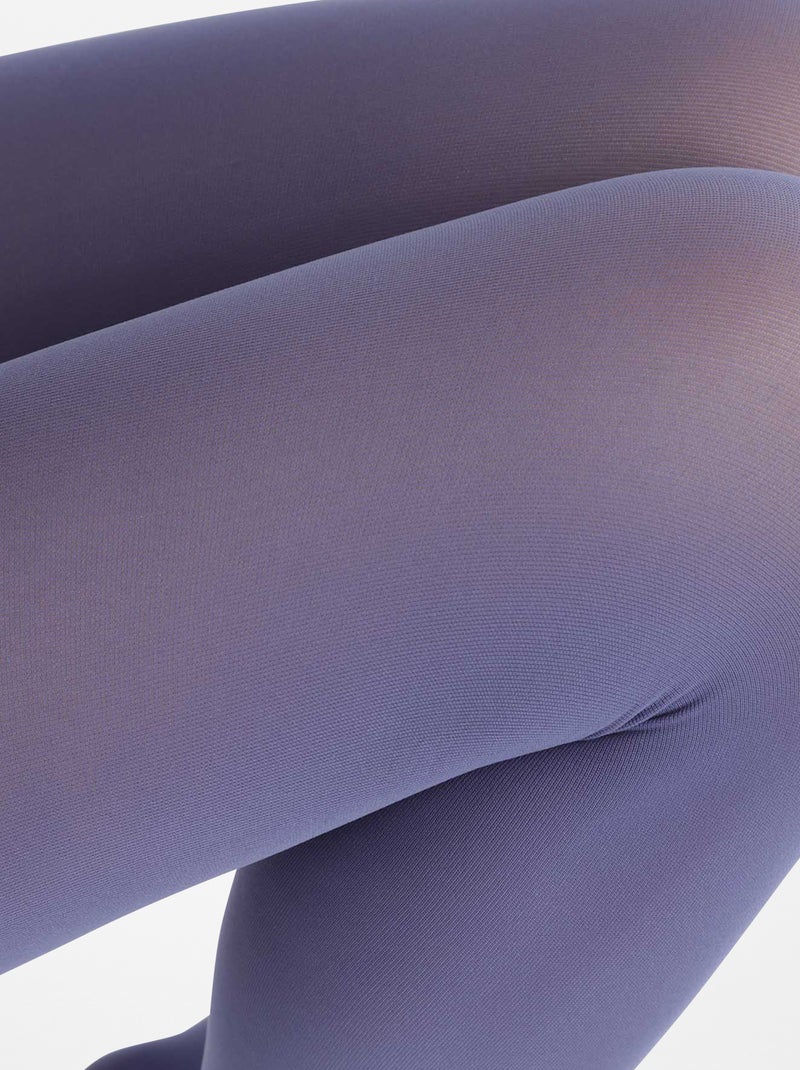 Collants 'Dim' opacos aveludados 50D AZUL - Kiabi