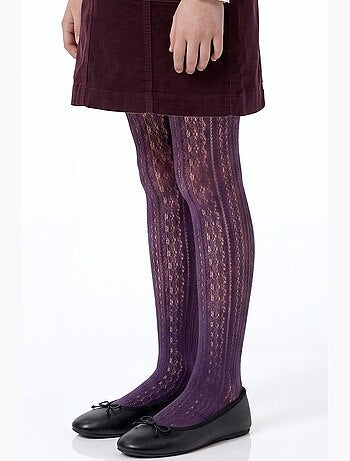 Collants em rede com estampado geométrico penti