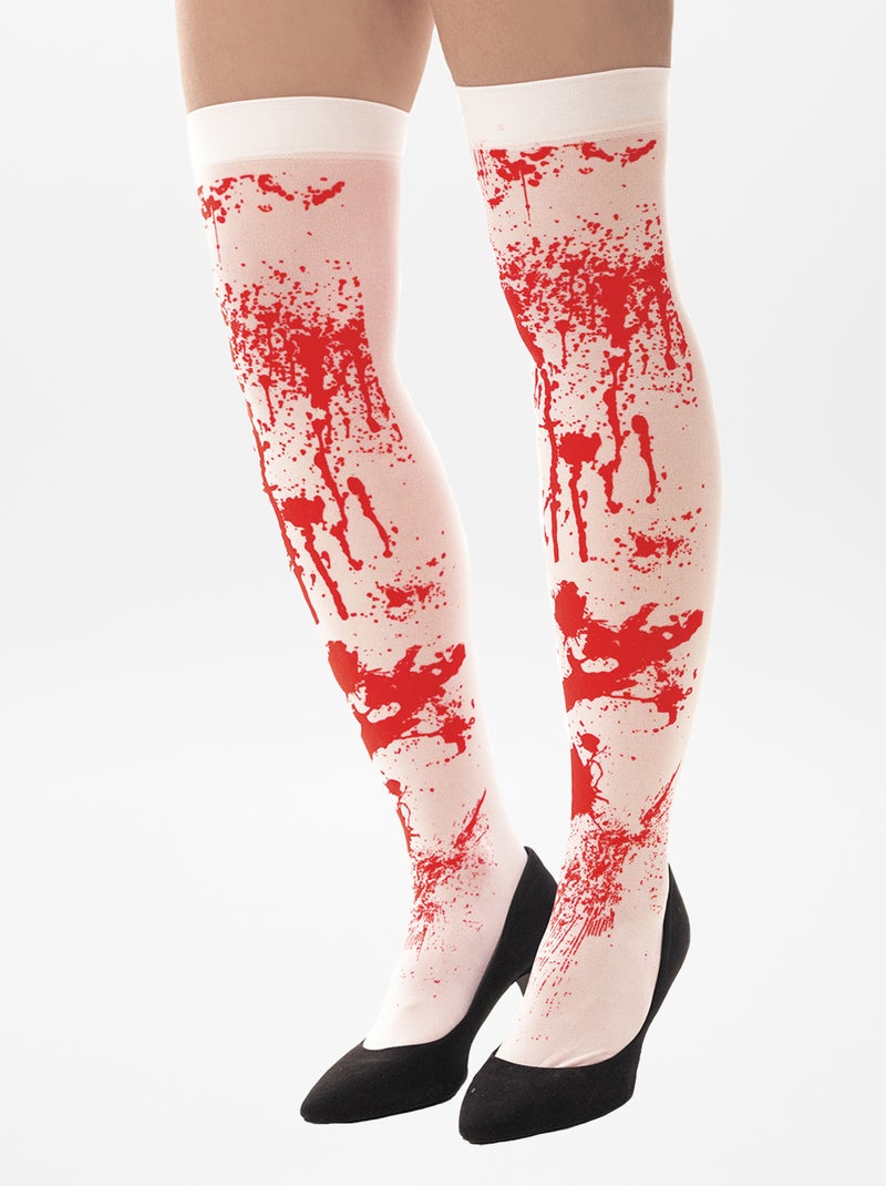 Collants ensanguentados - Fato Branco/ Vermelho - Kiabi