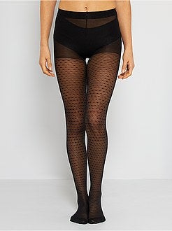 Collants 'geométricas' voile 40D - Kiabi
