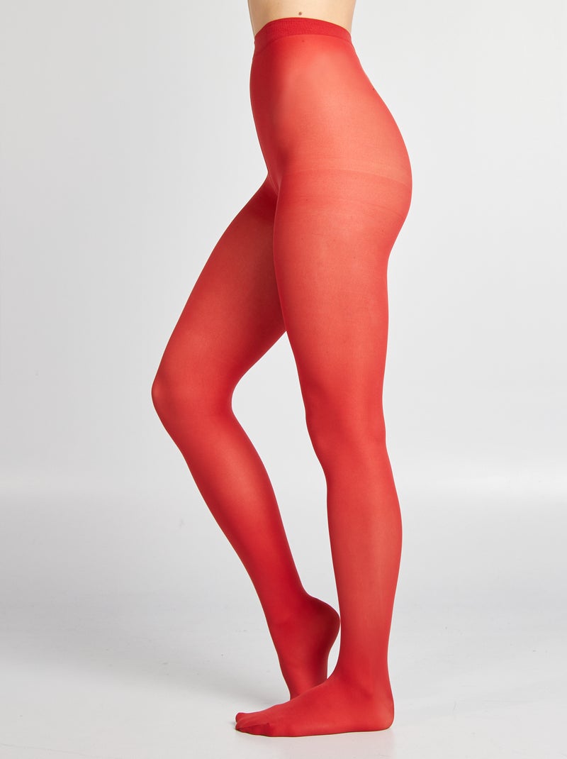 Collants leves 40D VERMELHO - Kiabi