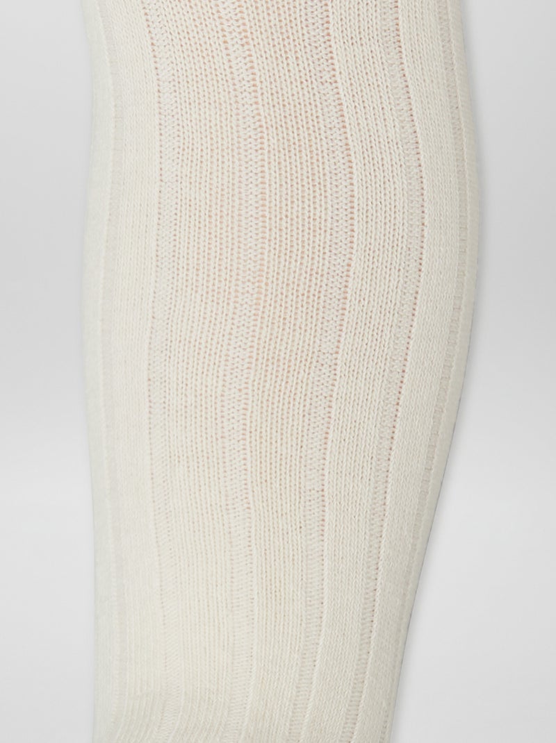 Collants lisas e quentes BRANCO - Kiabi