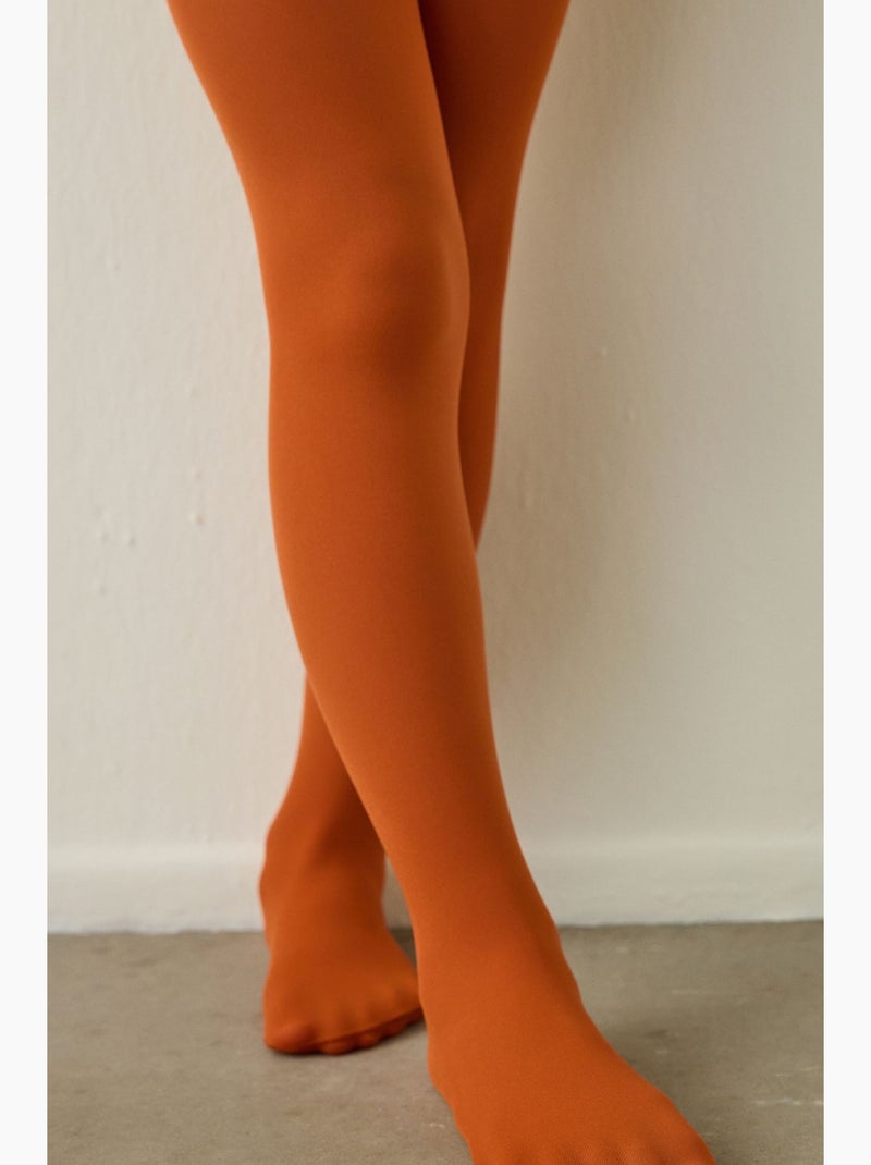 Collants micro infantil penti Laranja - Kiabi