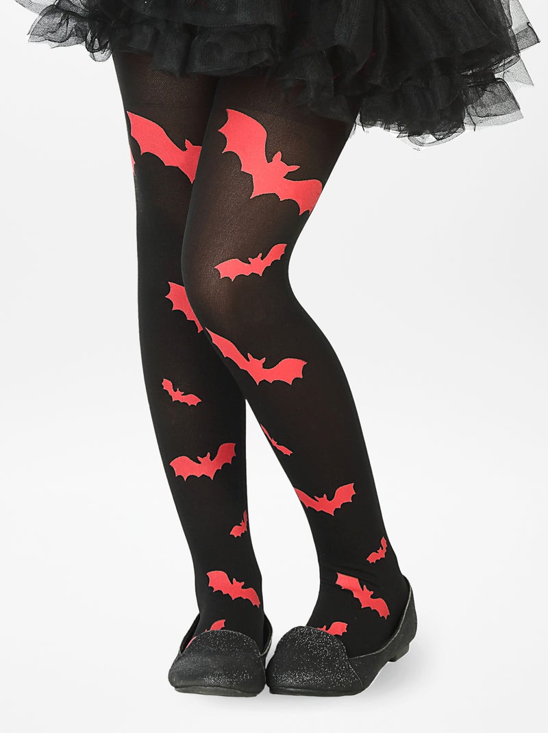 Collants 'morcegos'   - Fato Preto/ Vermelho - Kiabi