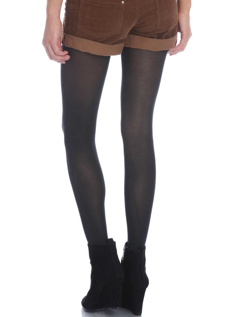 Collants opacos aveludados 'DIM' 50D Preto - Kiabi