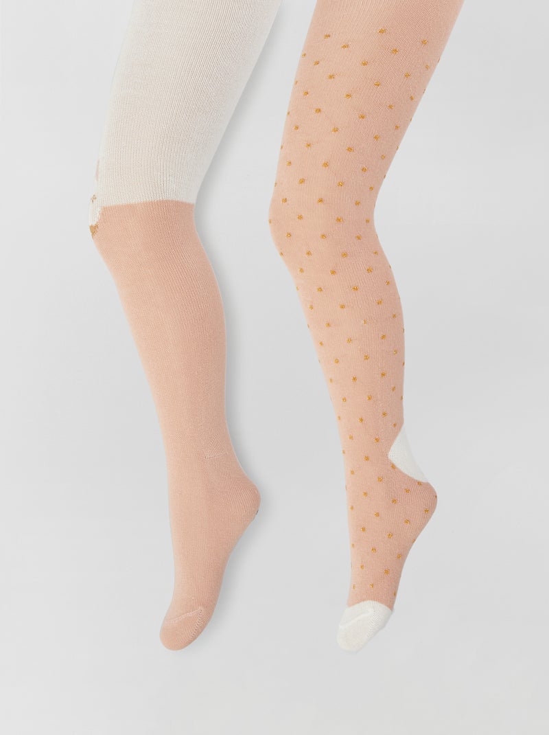 Collants quentes de fantasia - 2 peças ROSA - Kiabi