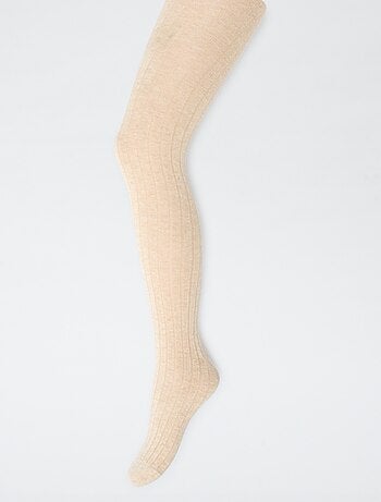 Collants quentes em malha canelada - Lote de 2