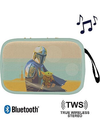 Coluna compacta bluetooth 5.0 star wars com acabamento em tecido
