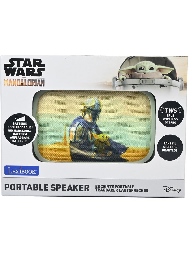Coluna compacta bluetooth 5.0 star wars com acabamento em tecido Verde - Kiabi