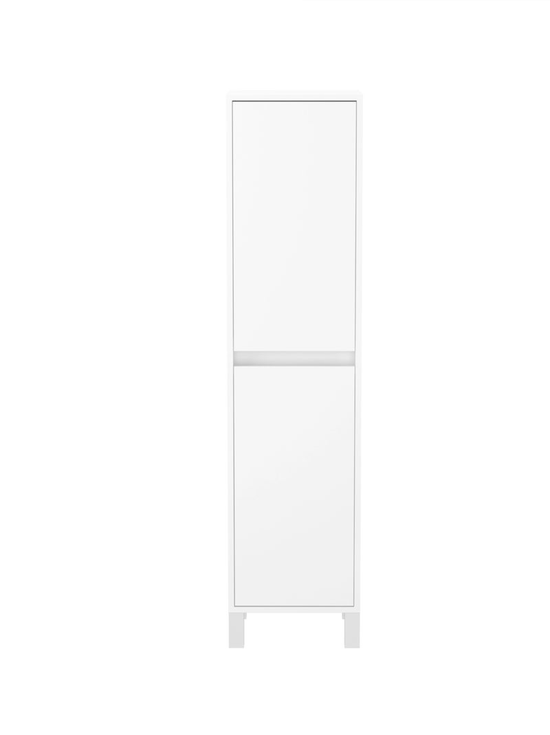 Coluna de casa de banho com 2 portas Branco - Kiabi