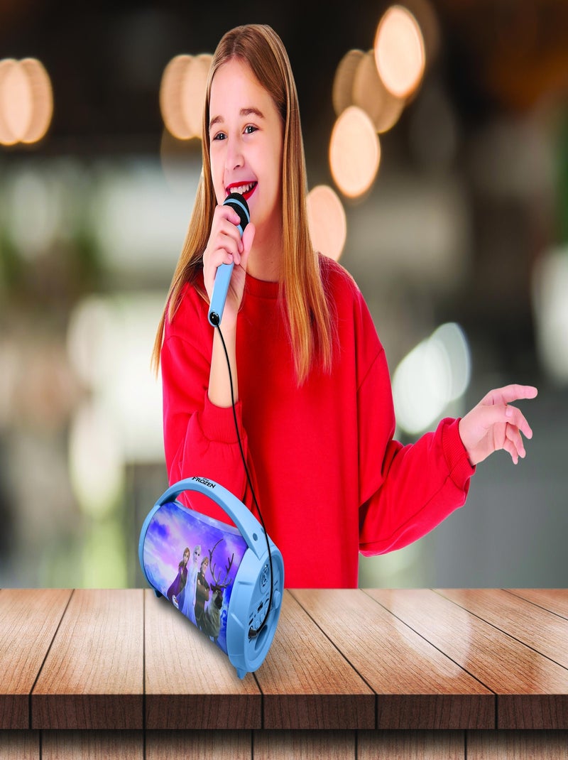 Coluna luminosa bluetooth® frozen com microfone Azul - Kiabi