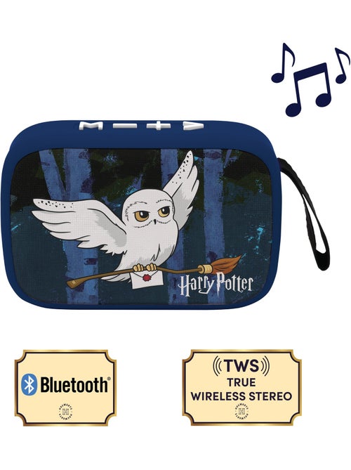 Coluna portátil bluetooth 5.0 hedwig com acabamento em tecido - Kiabi
