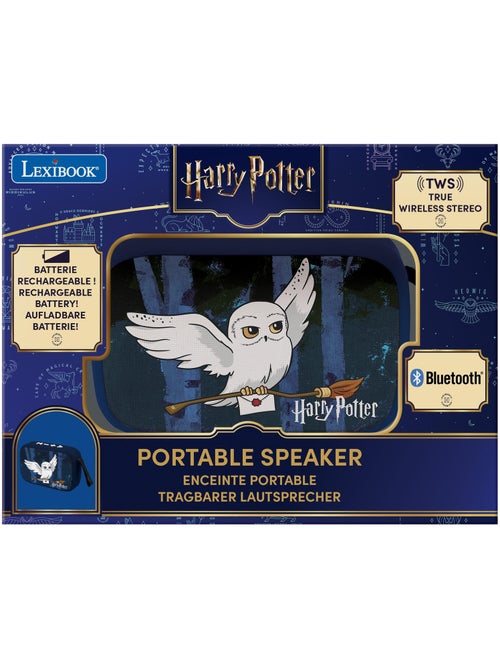 Coluna portátil bluetooth 5.0 hedwig com acabamento em tecido - Kiabi