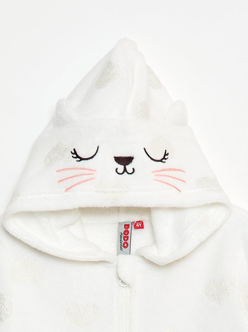 Combinação comprida de noite em polar Bege - Kiabi