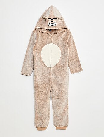 Pijama Macacão com Capuz Animado