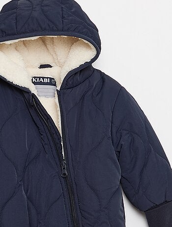 Combipiloto sem pés com forro efeito pele de carneiro