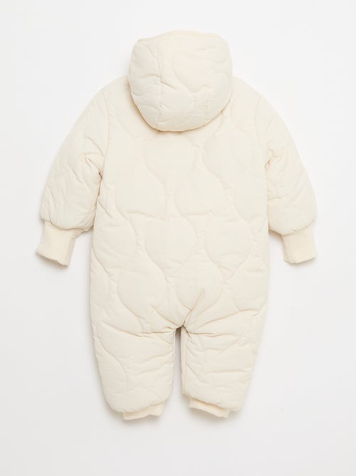 Combipiloto sem pés com forro efeito pele de ovelha - Kiabi