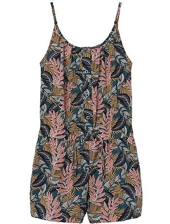 Combishort Floral Verde/Rosa para Menina Name It Vinayafra